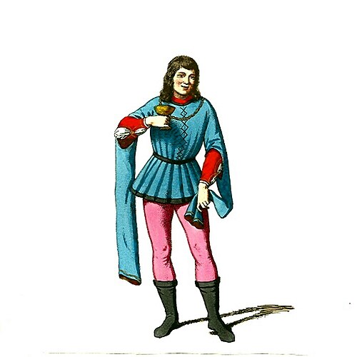 man in Renaissance clothing