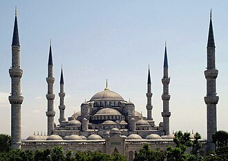 Blue mosque in Istanbul Turkey; mosques